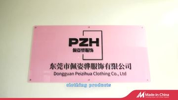 Factory and facilities of Dongguan Peizihua Clothing Co., Ltd.
