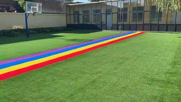Factory and facilities of Hebei Qinghong Artificial Grass Co., Ltd.