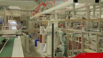 Factory and facilities of Zhejiang Xinwei Decorative Material Co., Ltd.