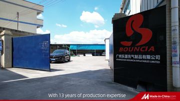 Factory and facilities of GUANGZHOU BOUNCIA INFLATABLES LIMITED