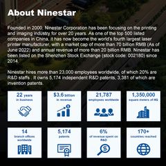 Factory and facilities of Zhuhai Ninestar Information Technology Co., Ltd.