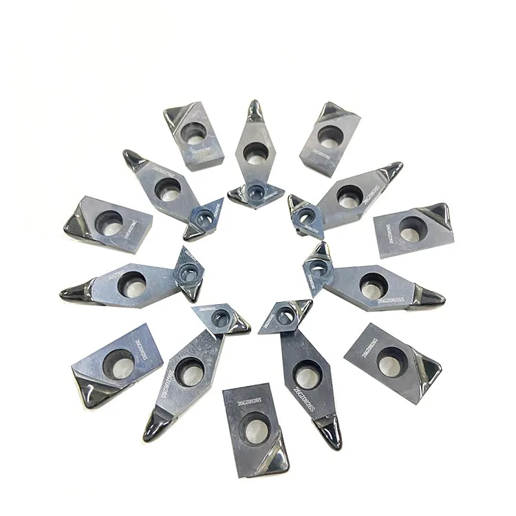 Inserti Tornitura CNC Carburo CBN Indexable OEM Marchio Zzct Alta Finitura Testa Gemma Nitruro di Boro Cubico Parti in Acciaio Ghisa