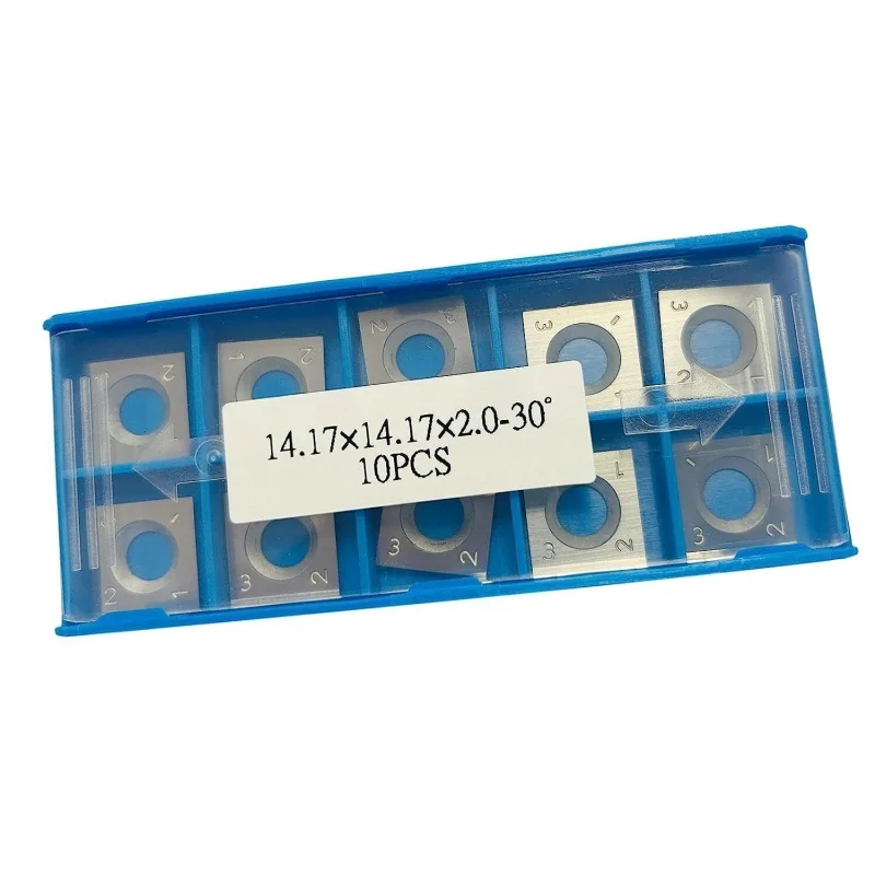 14,17mm X 14,17mm X 2mm-30° T21348 JT Inserti in Carburo per Lavorazione del Legno per Tornio da Legno Teste a Spirale Grizzly