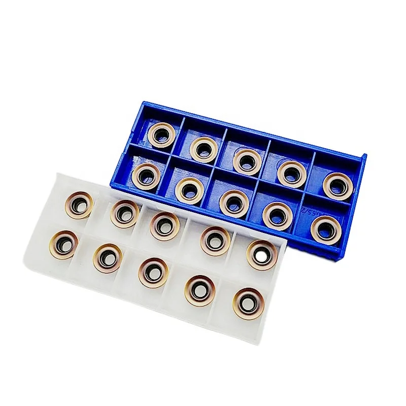 Inserti in metallo duro per fresatura ad avanzamento elevato Rdmt1204mo Rdmt1604mo Rdmt10t3 Rpmt1204 Rpmt1t3 Rcmt1606mo per tornitura CNC