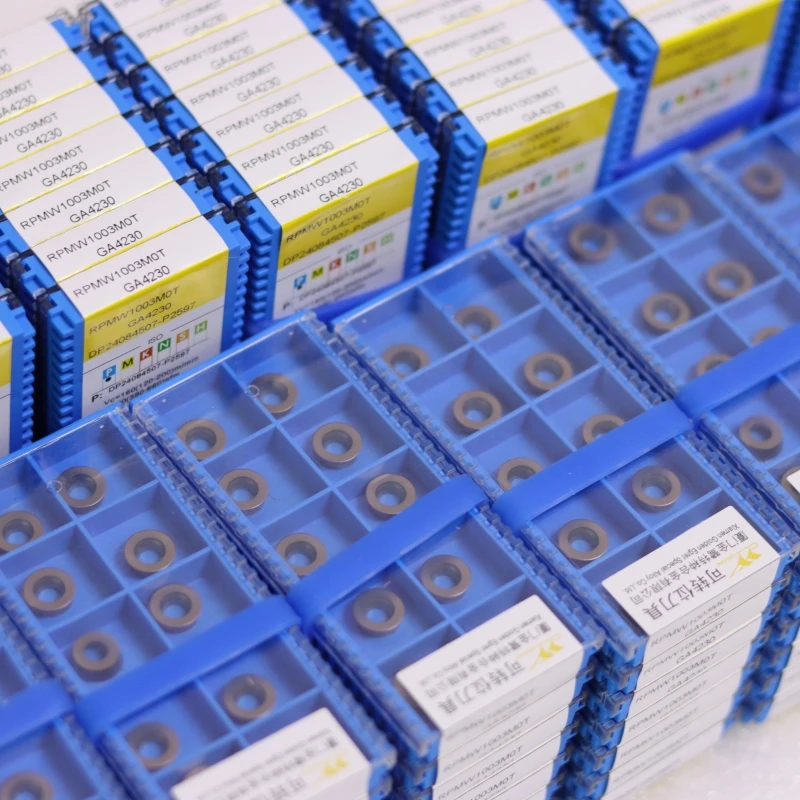 Inserti indicizzabili per tornio CNC Rdmt1204 Rdmw1204mot-bm Rpew08t2m0 Carburo di tungsteno vergine Rivestito PVD/CVD