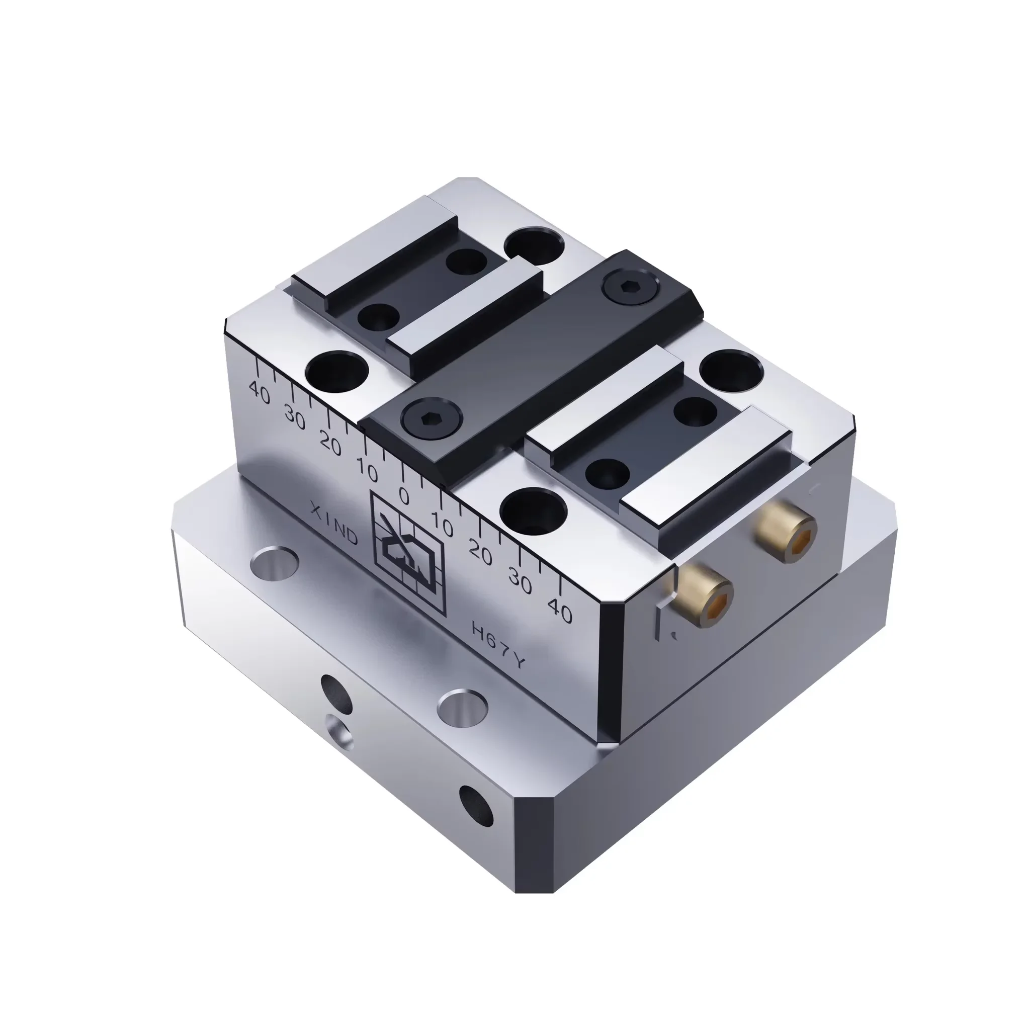 CNC Xindian 5-axis Riser, Height H125Y H67Y Hydraulic Self-centering Vise Quick Point Plate Machine Tool Manual Chuck