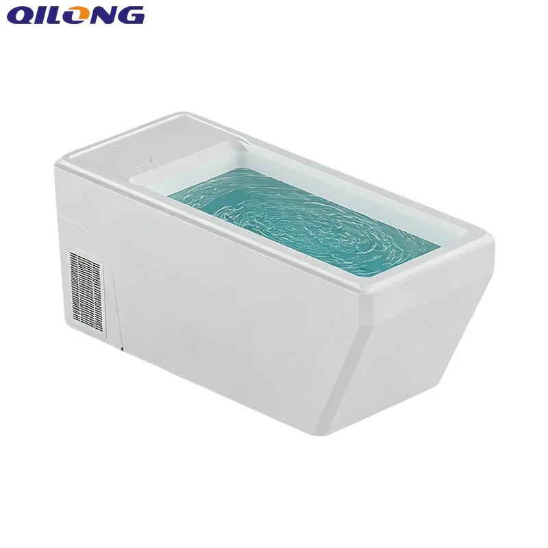Qilong Wi-Fi Control Wooden Outdoor Cold Tub Cooling Unit Portable Ice Bath Chiller for Athletes