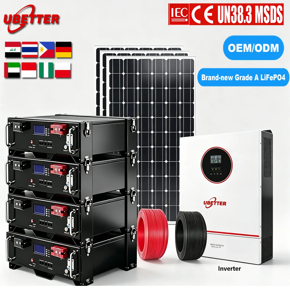 IP65 Rack-Mounted 3U LiFePO4 Home Energy Storage Battery for Off Grid and Hybrid Grid Solar Systems