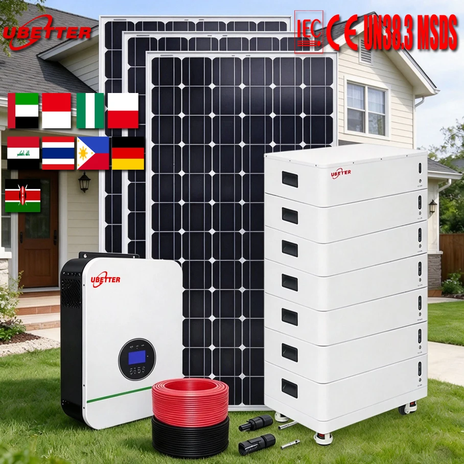 Off-Grid-Hybrid-Komplett-Solarstromsystem für Zuhause, erhältlich in Lastleistungsoptionen von 5 kW, 10 kW und 15 kW