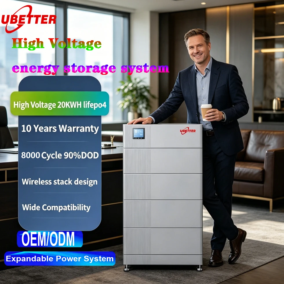 Hochspannungs-LiFePO4-Batterie mit Bluetooth-BMS RS485 CAN WiFi für netzunabhängige Hybrid-Solaranlagen