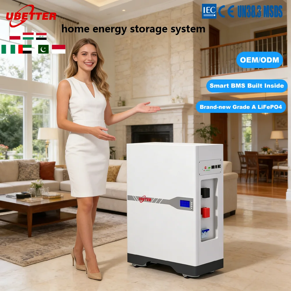 Eu Stock Ubetter Qgl-1207 All-in-one Lifepo4 51.2v/48v 100ah 200ah 15-10kwh Hybrid Grid Solar Home Energy Storage System