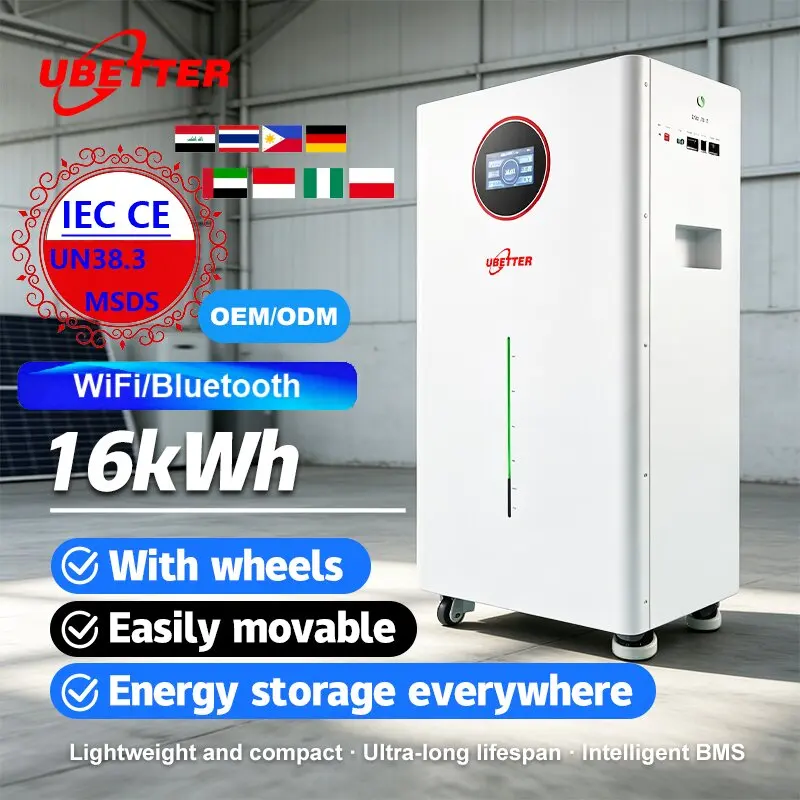 Stock All One Ess 51,2 V/48 V Batterie Lifepo4 314 Ah 200 Ah 15 kWh Système de stockage d'énergie solaire domestique hybride sur réseau