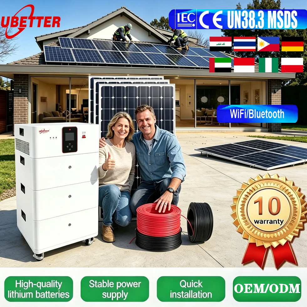 نظام تخزين الطاقة الشمسية UBETTER الكل في واحد 51.2V 314Ah LiFePO4 للمنازل والمزارع للطاقة الاحتياطية