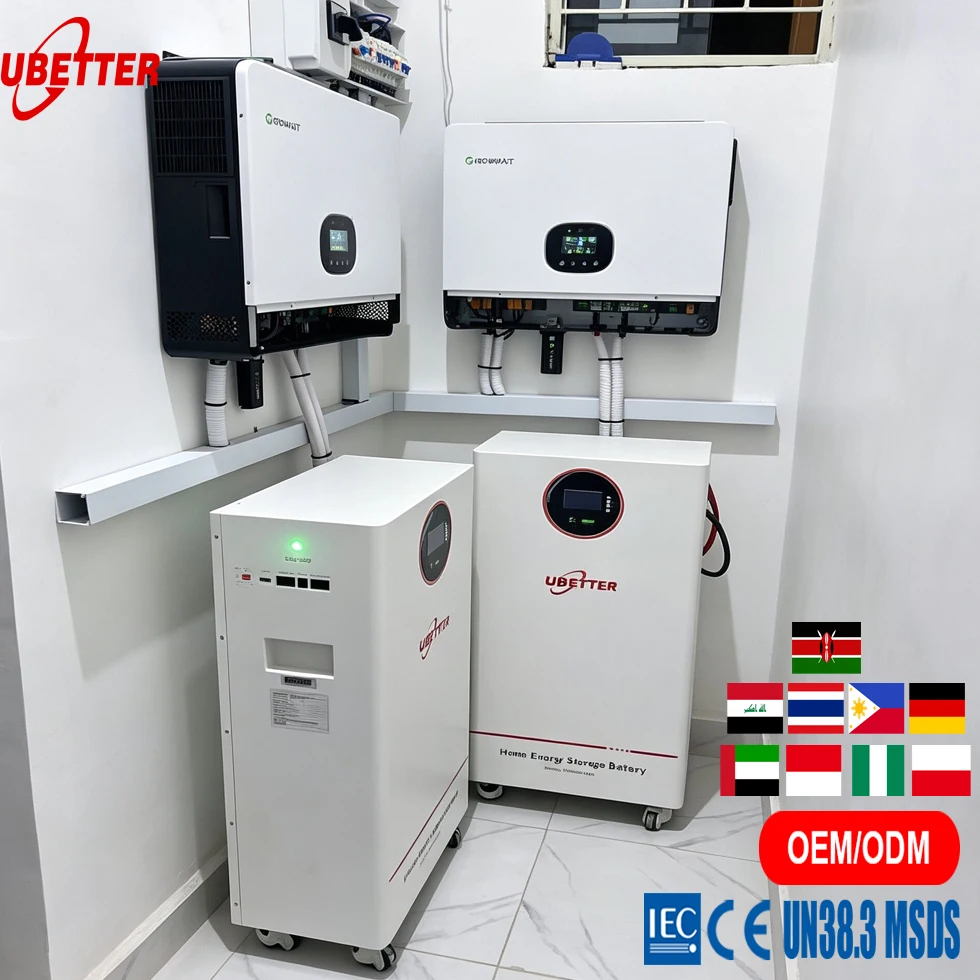 Split Ip65 15kwh Solar Power Wall Pacco Batteria Lifepo4 48v/51.2v 314ah 200ah Bms Integrato Accumulo Energia Solare Domestico
