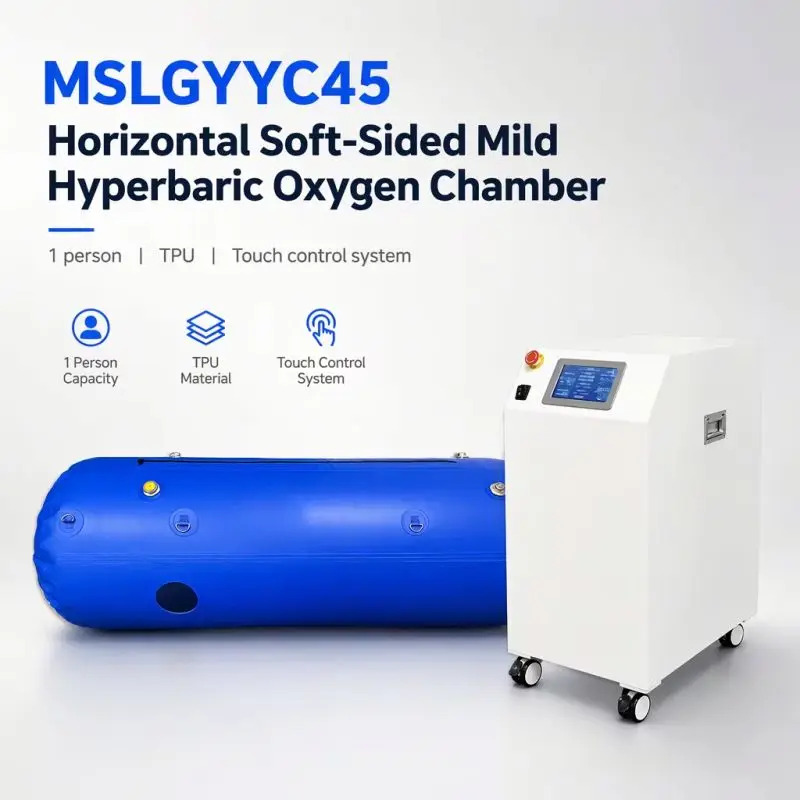 Quiet Soft Sided Mild Hyperbaric Oxygen Chamber for One Person with Chamber Noise of 48 dB or Less