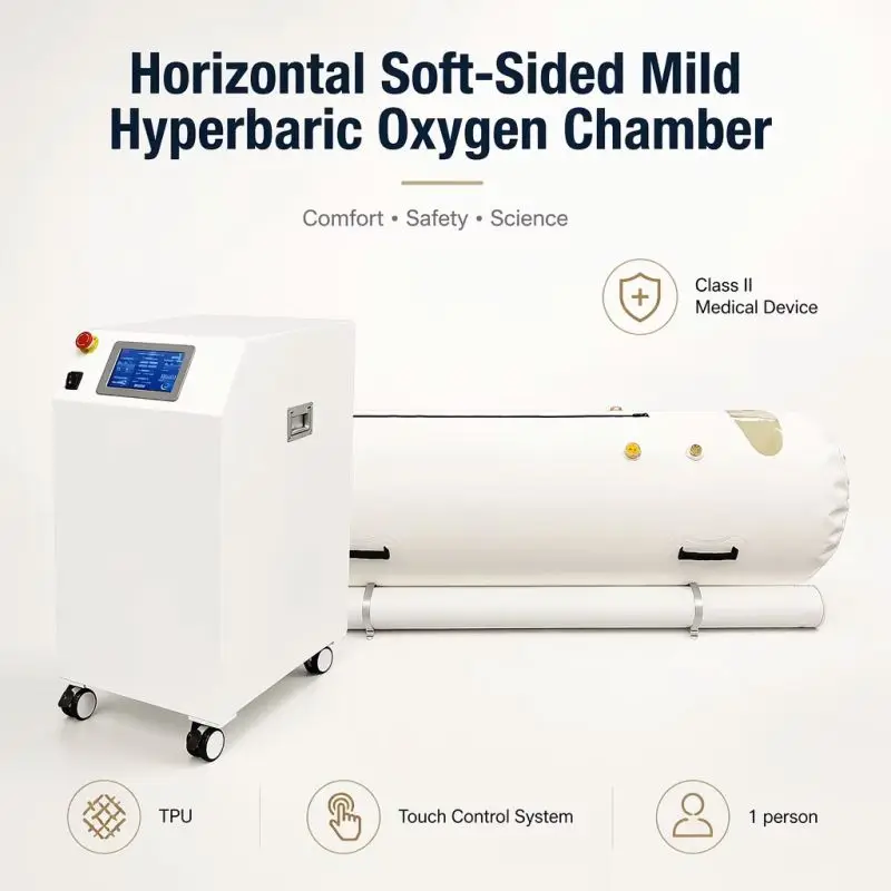 TPU Inflatable Mild Hyperbaric Oxygen Chamber for One Person with Adjustable 1.1 to 1.3 ATA Pressure