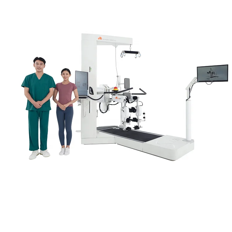 Robot-Assisted Gait Training Rehabilitation System with 23-Inch Dual-Screen Win10 Platform