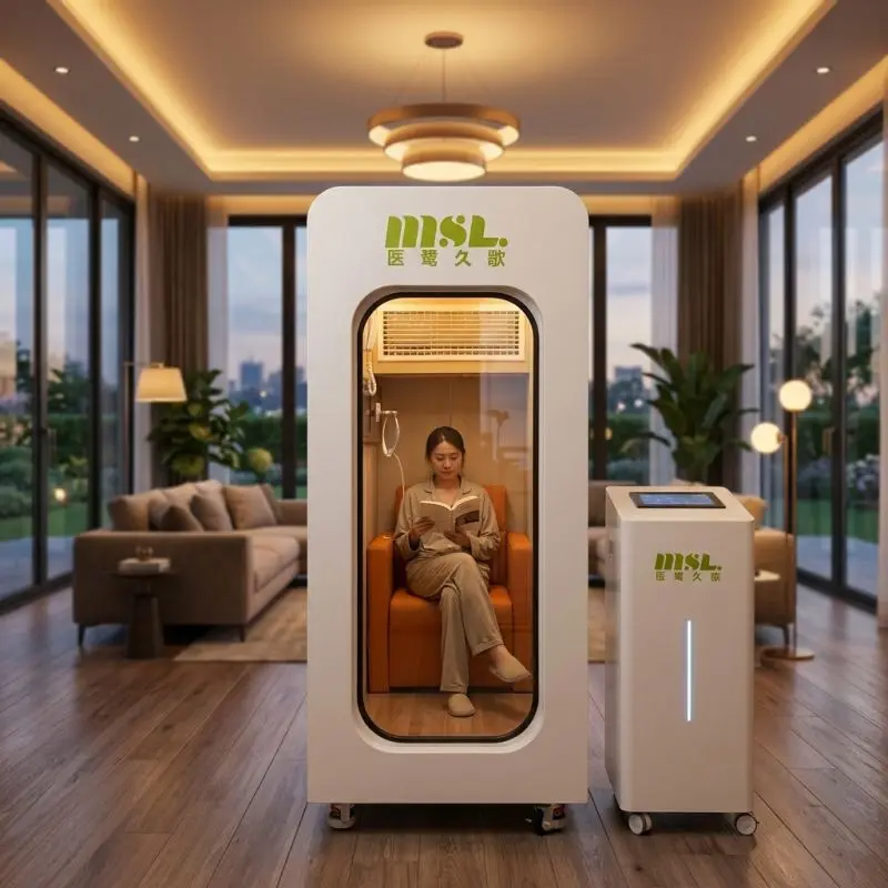 Chambre d'oxygénothérapie hyperbare portable à coque souple Hbot 1,3/1,5/1,9 Ata pour l'anti-âge et la récupération sportive