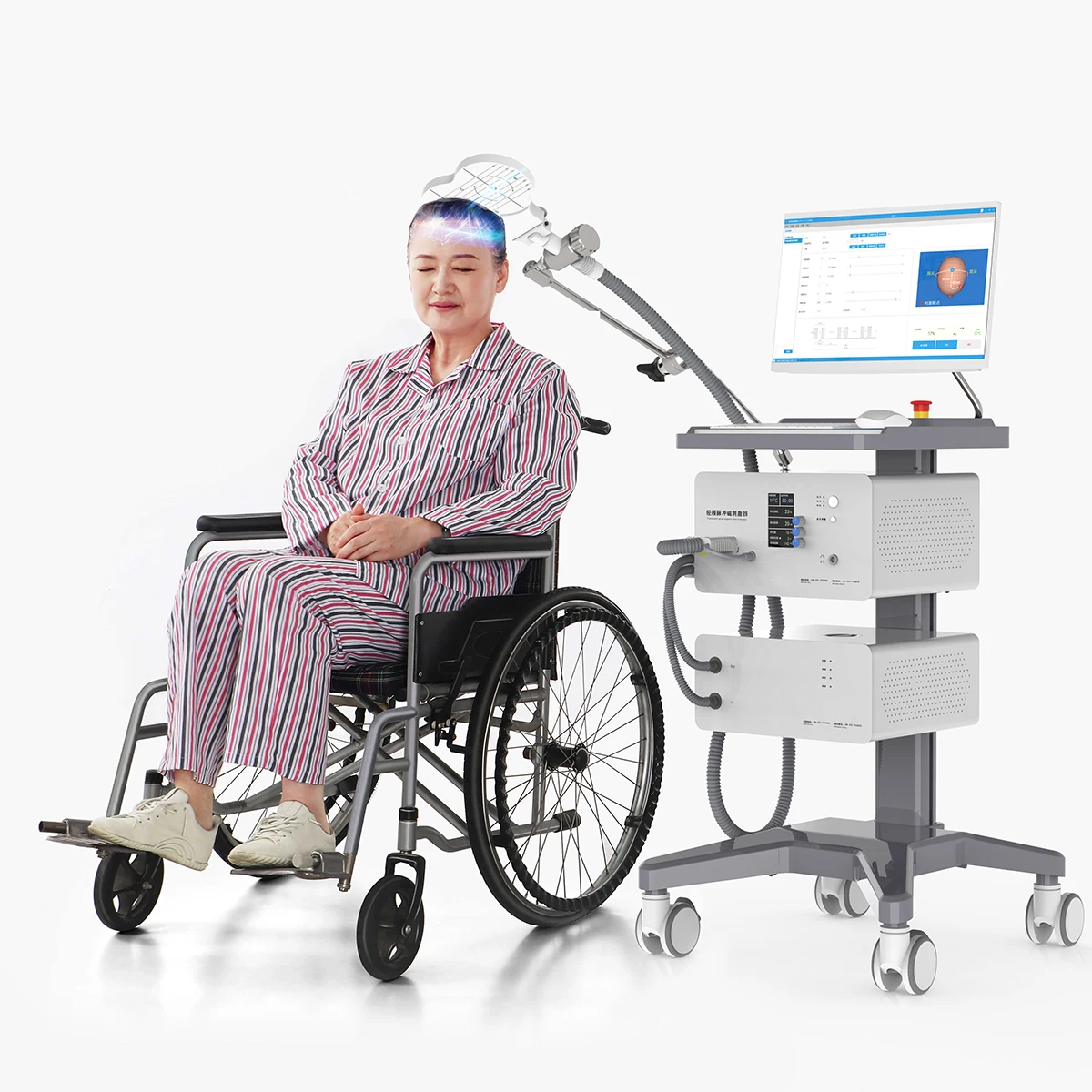 Macchina per stimolazione magnetica transcranica ABS TMS stimolatore cerebrale per fisioterapia ospedaliera
