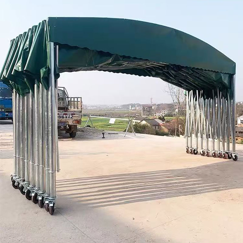 Waterproof Push-Pull Folding Tent for Truck Garage Car Wash