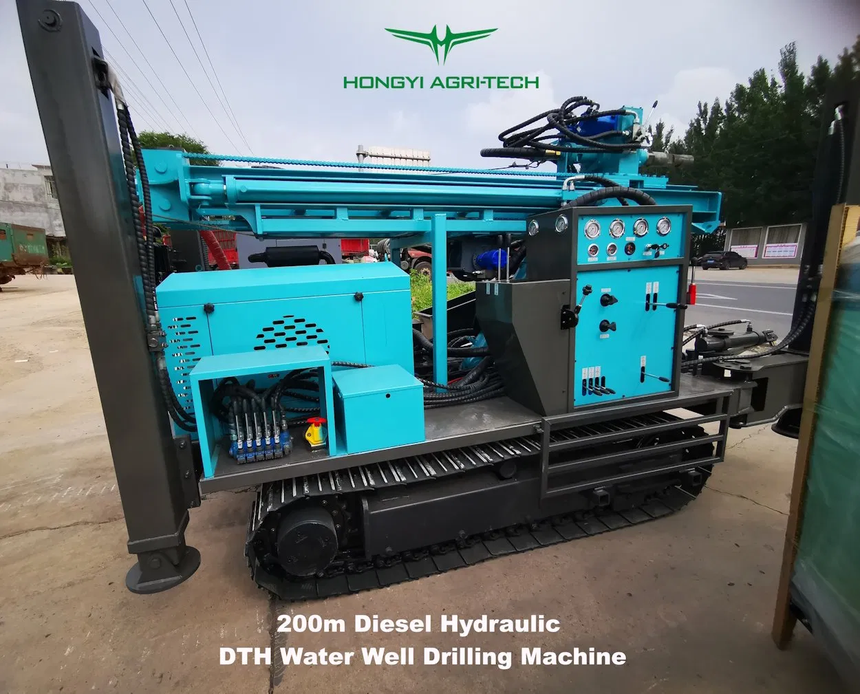 200m Crawler Diesel Hydraulic Mud Pump Pneumatic Multi-Purpose DTH Water Well Drill Machine