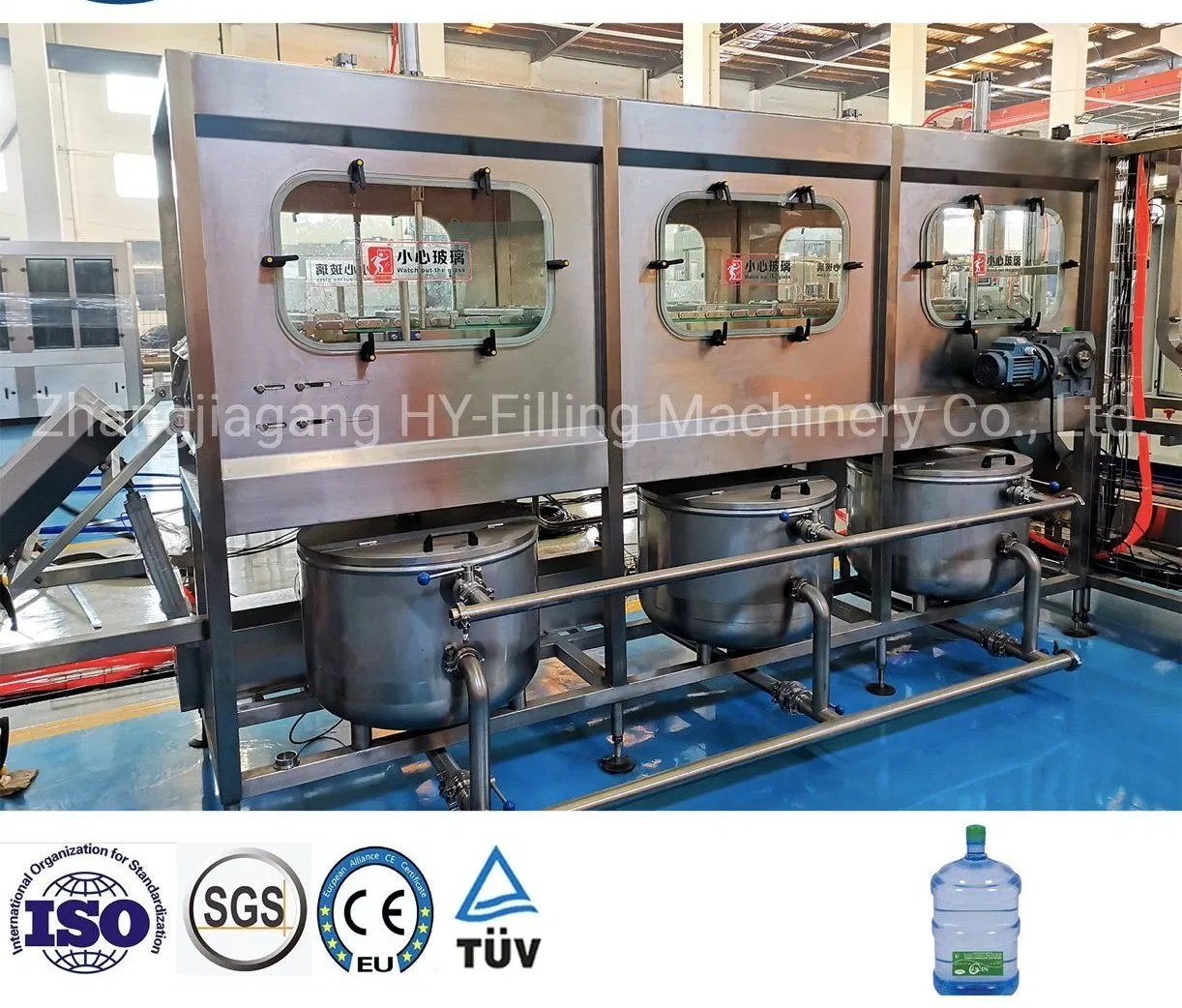 3-5 Gallon Barrel Bucket Mineral Water Production Line, Drinking Packing Bottling Pure Beverage Water Filling Machinery