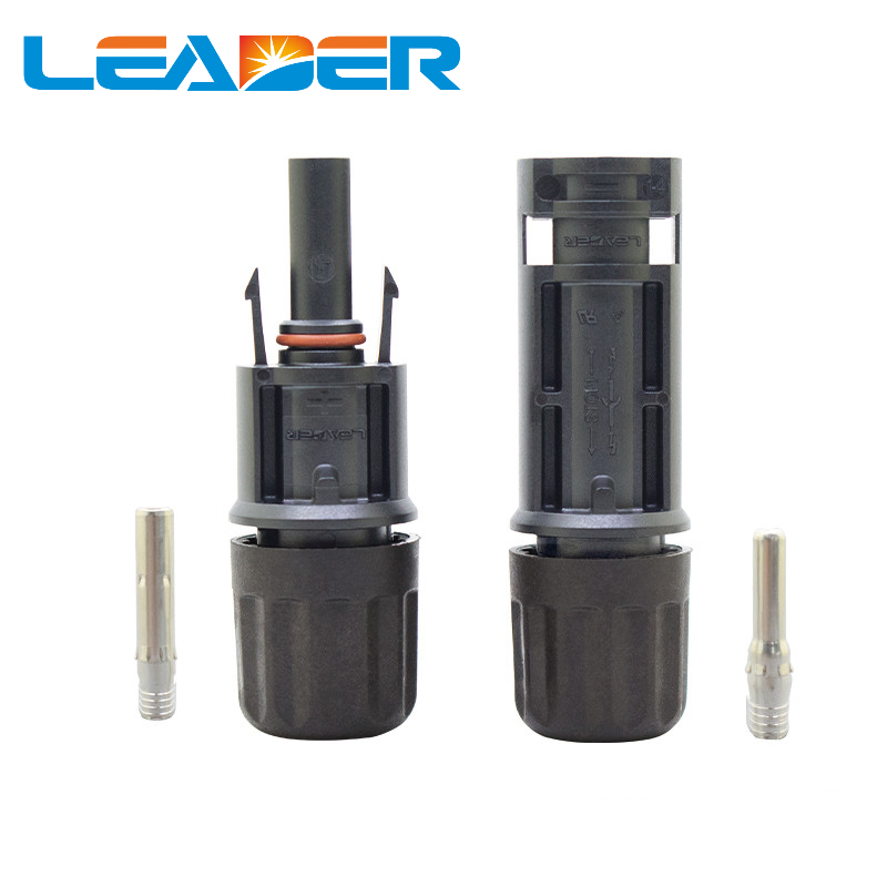 Leader 1500V IP68 TUV Certification UV Resistant MC4 Solar Connector for Panels Cables
