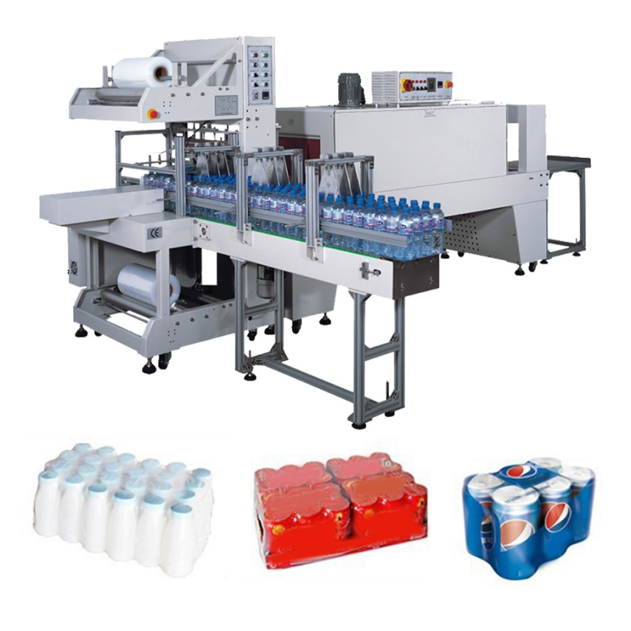 Low-Consumption PE Film Fully Automatic Sleeve Shrink Wrapping Machine for Food-Packaging