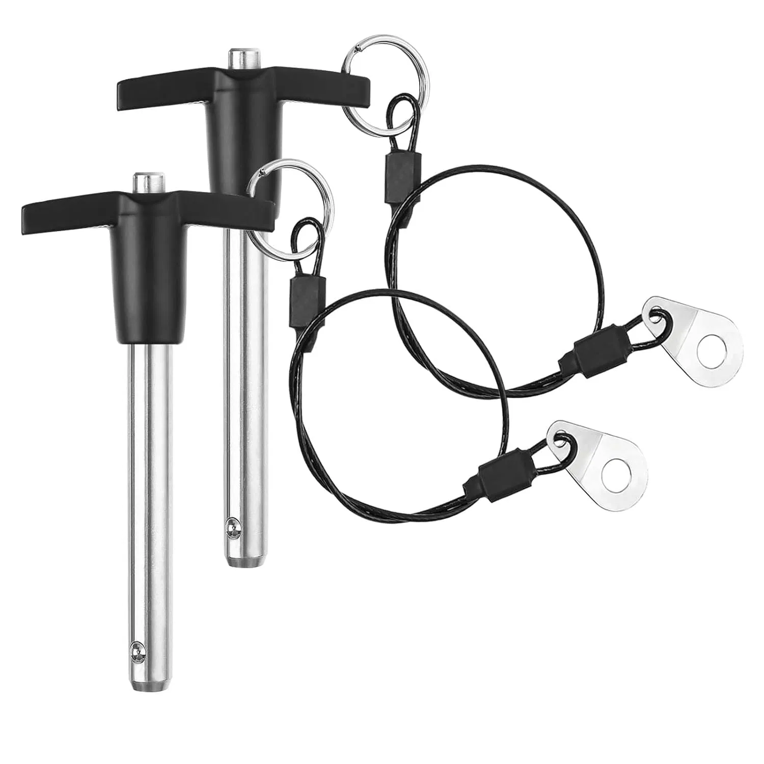 T Handle Quick Release Pin 3/8 Inch Diameter, Stainless Steel Ball Locking Pin
