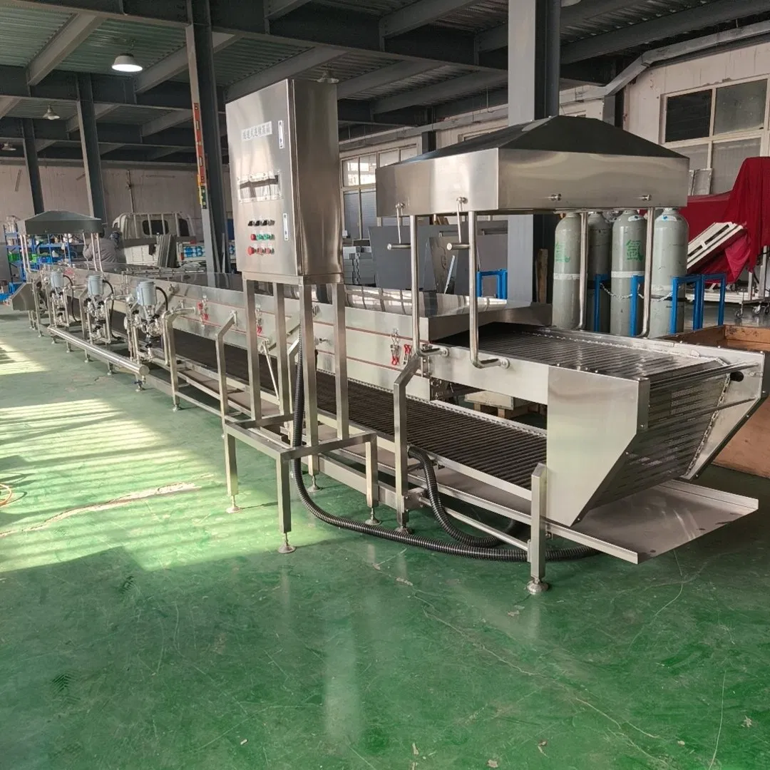 Continuous Tunnel Type Food Steamer for Meat Products Seafood and Aquatic Products