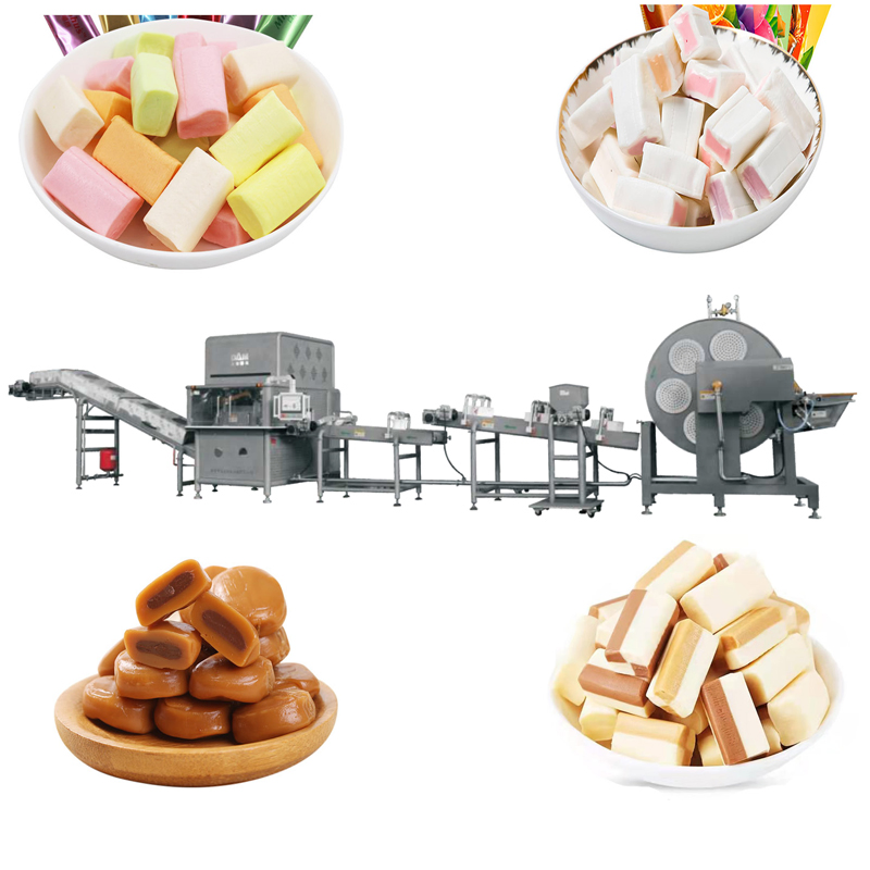 SGS/Caramelle morbide al latte/Caramelle mou a produzione completamente automatica/Caramelle mou/Caramelle al latte/Caramelle mou con macchina a tamburo di raffreddamento
