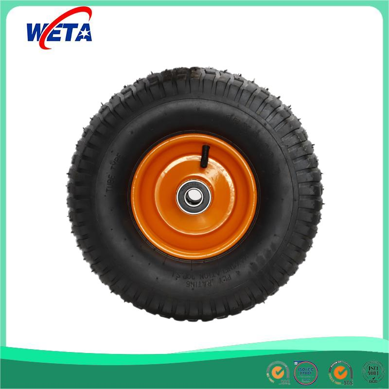 3.00-8 Foam Wheel Barrow Wheels with Plastic Spoke Rim for Wheelbarrow, Hand Trolley PU Tubeless Foam Wheel