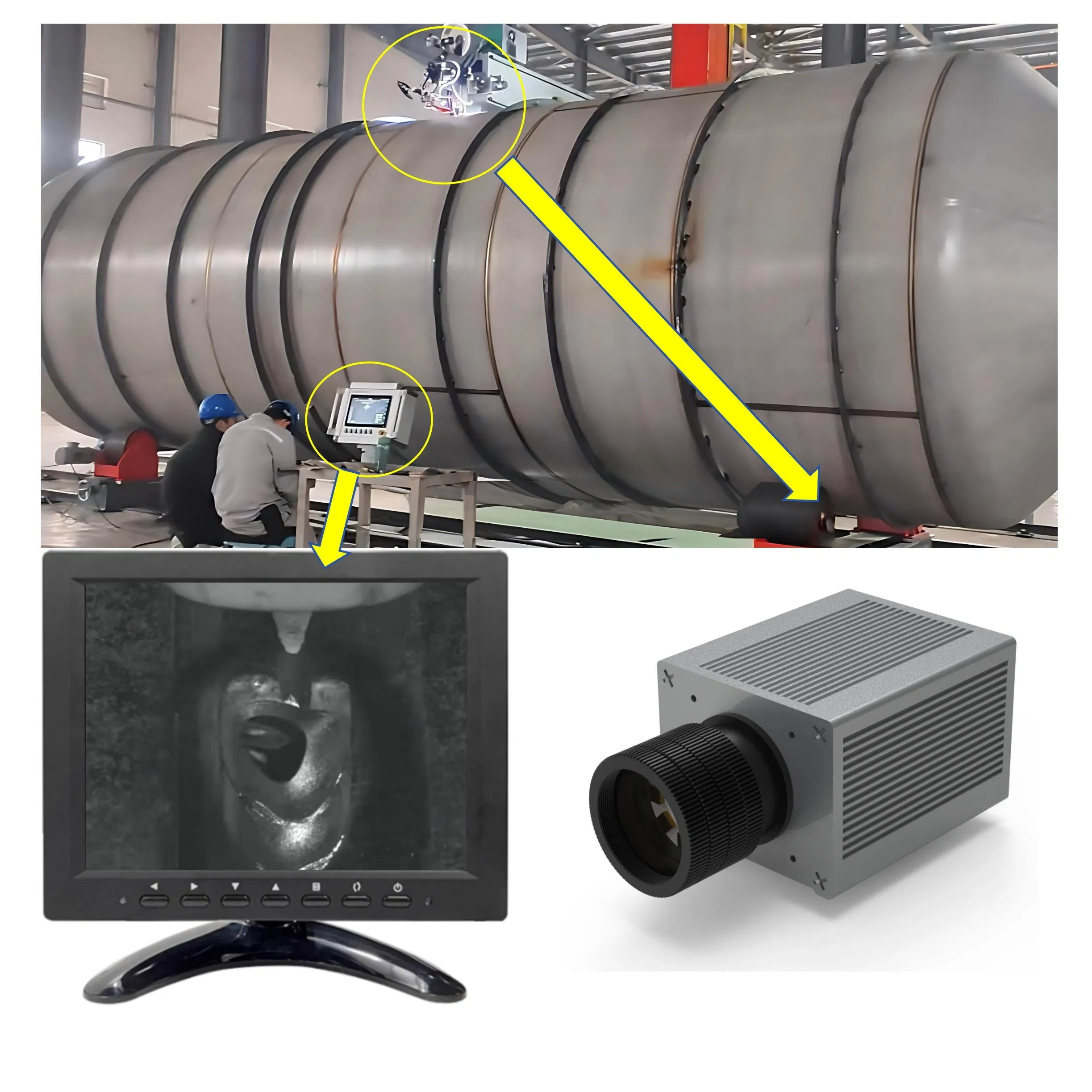 Laser-Specific Camera for Converting Pipeline TIG Welding to Laser Welding