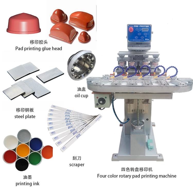 Efficient 6-Color Industrial Pad Printer for High-Quality Labels