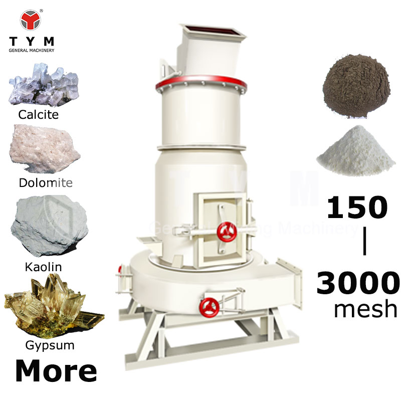 Mulino verticale ad alta efficienza per polvere ultrafine di calcite e calcare Serie HGM