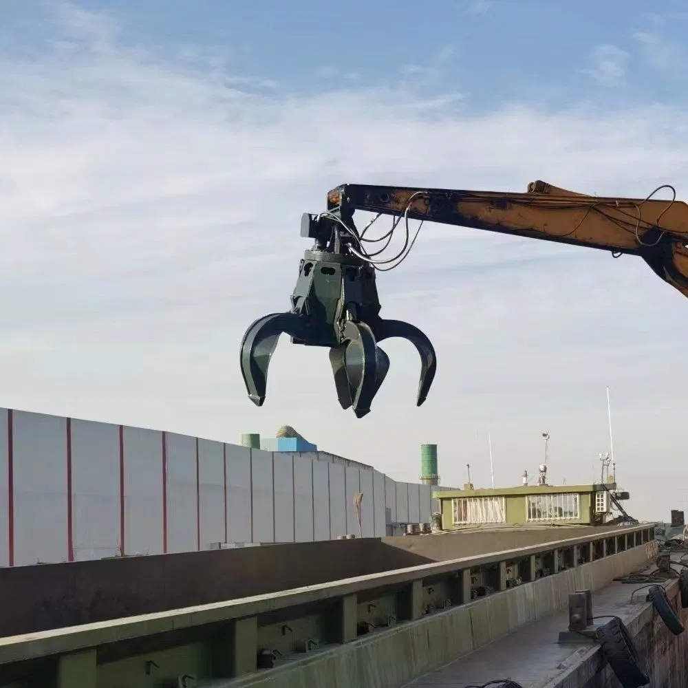 Hydraulic Grapple Excavator with Scrap Selector Grab for Use Waste Industries