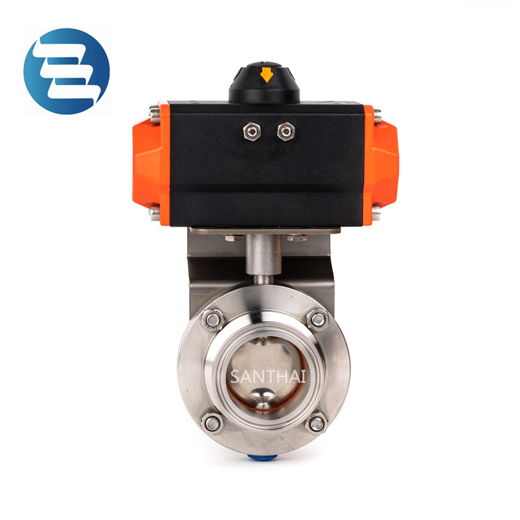 High-Quality Stainless Steel Hygienic Manual Electric Pneumatic Butterfly Valve