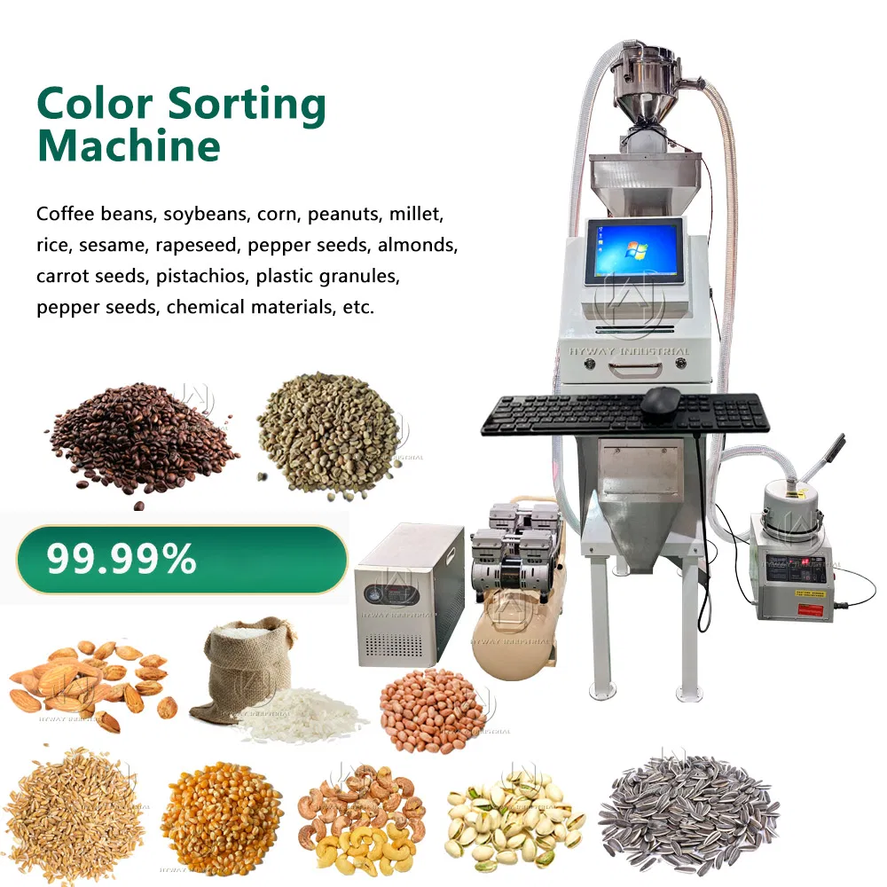 Selezionatrice ottica intelligente a colori con sistema Windows HCS-500 per cereali, riso, chicchi di caffè, frutta secca, plastica, 50-500 kg/h