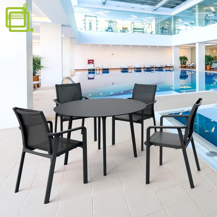 Classic Round Rust-Proof Balcony Terrace Dining Table