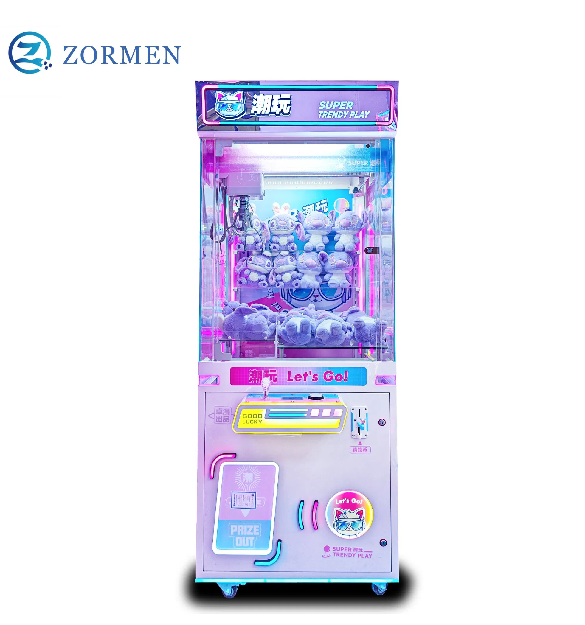 Coin Operated Plush Vending Game Claw Machine Arcade Doll Gift Machine