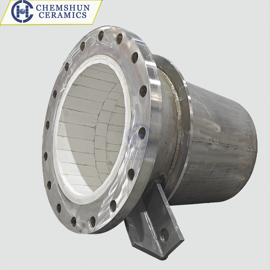 High Hardness Alumina Ceramic Elbow Pipe Linings
