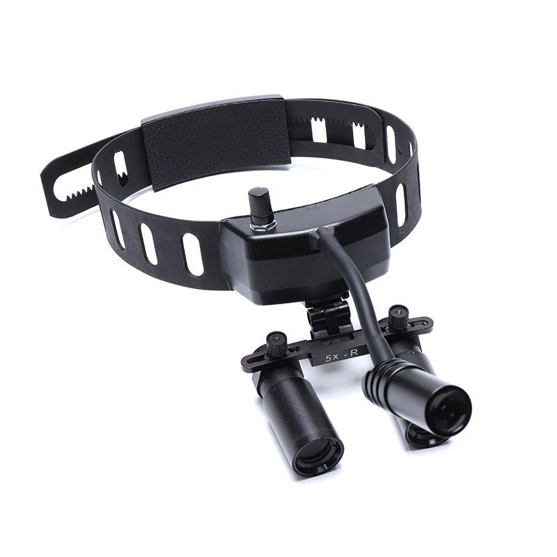 Dental Instruments Dental Magnifiers Surgical Binocular Loupe 5X-R with Headband LED