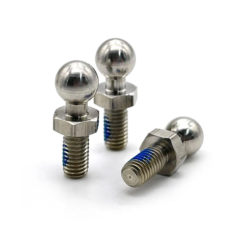 Custom ISO Standard M4 M6 M8 Threaded Ball Stud Stainless Steel Ball Head Bolt
