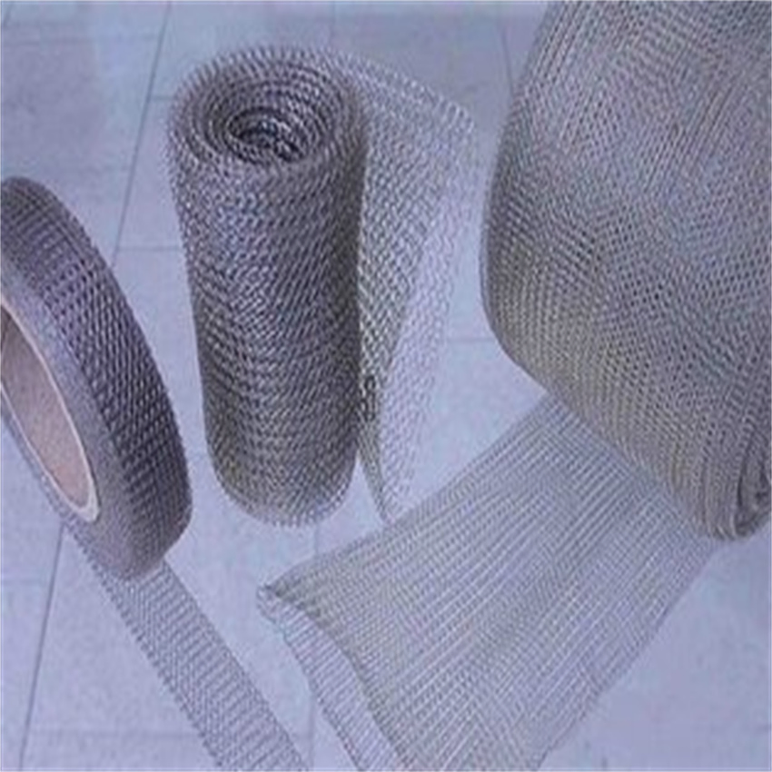 Edelstahl Kupfer Aluminium Monel Titanium Nickel PP Nebel Demister Pad Komprimiertes Gestricktes Drahtgewebe