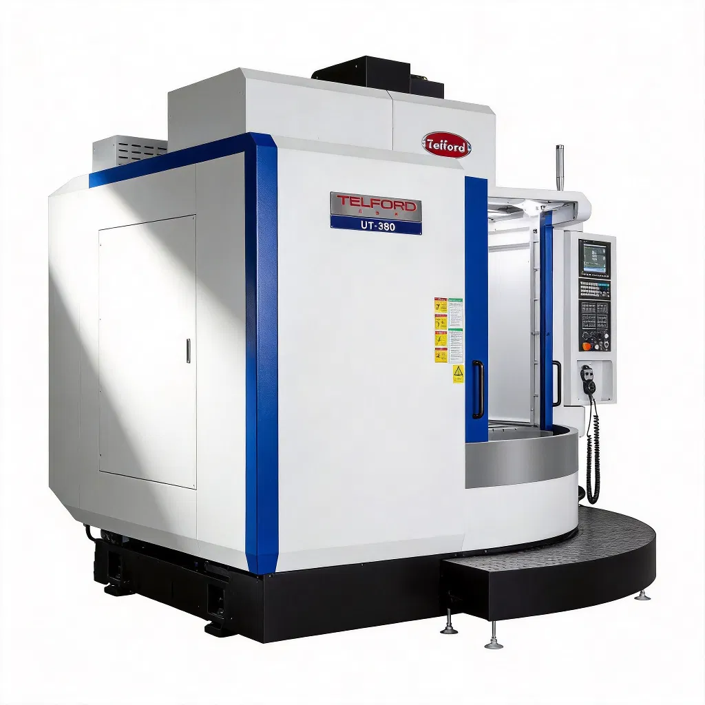 Máquina fresadora industrial de 5 ejes Ut-380, centro CNC de husillo único