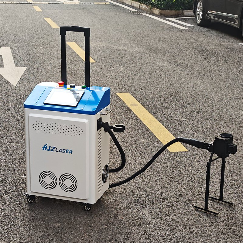 Portable Fiber Laser Cleaning Machine for Rust Removal on Stone Metal Wood