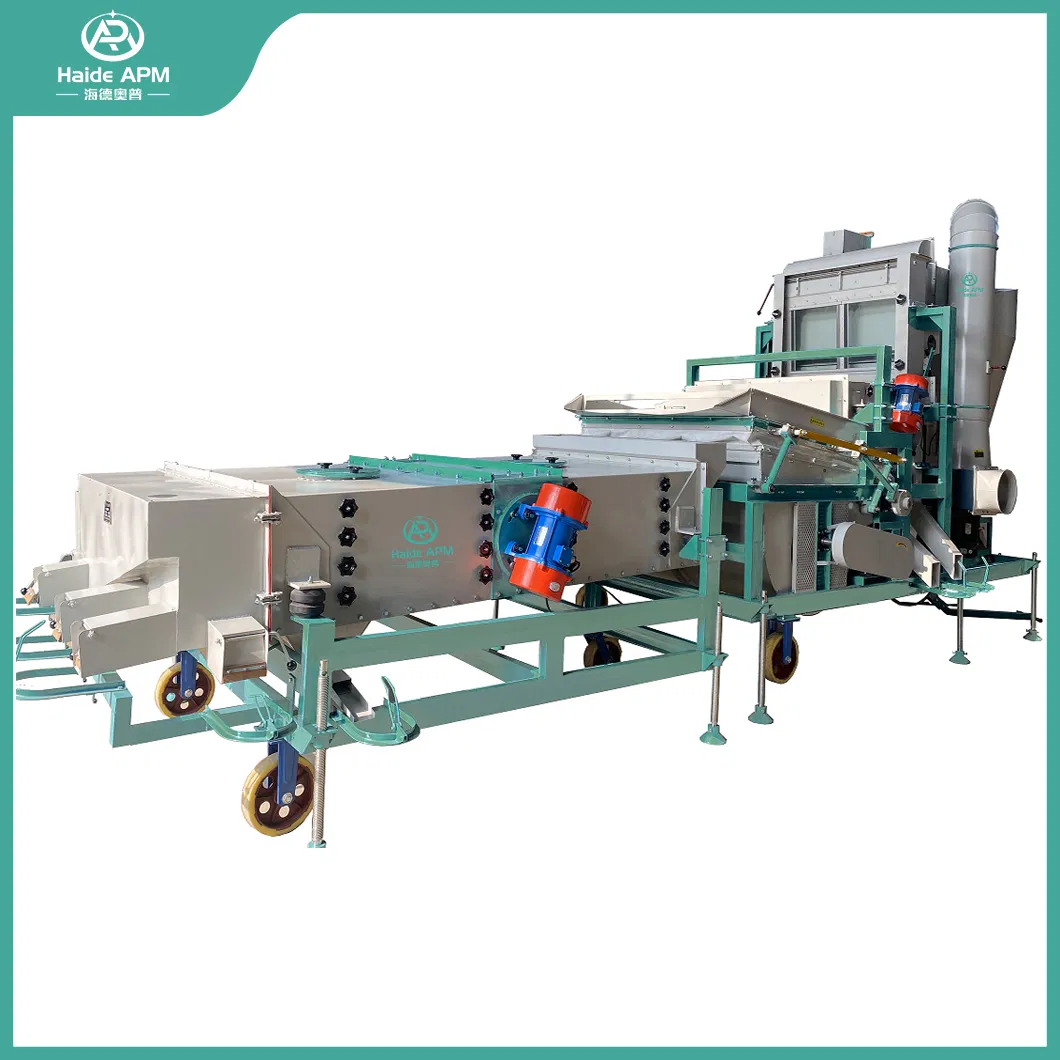 10t/H Air Screen Cleaner Gravity Paddy Sesame Seed Grain Beans Peanut Soybean Corn Maize Lentils Chia Cleaning Sorting Grading Processing Machine