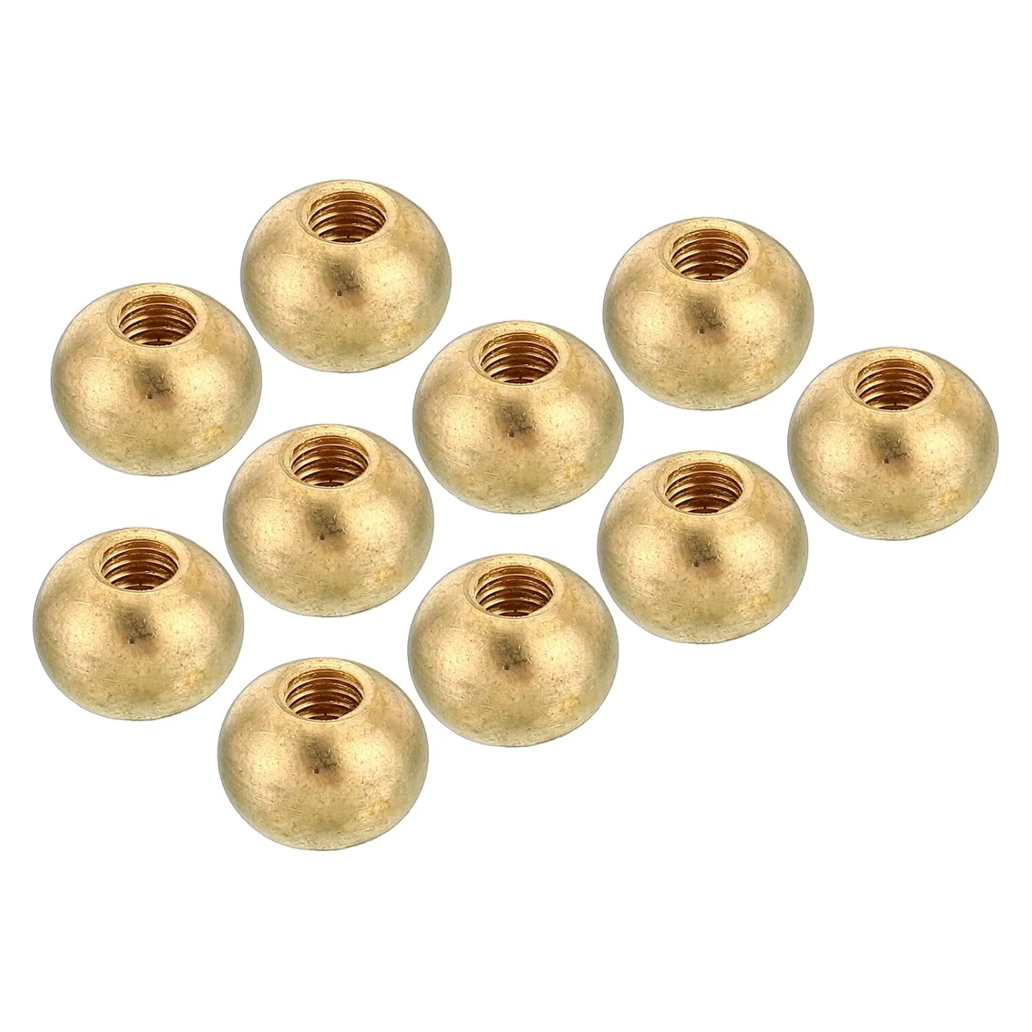 M4X0.7 Thread Cap Nuts Knob, Brass Ball Lamp Decoration Screw Caps Nut for Furniture Lighting
