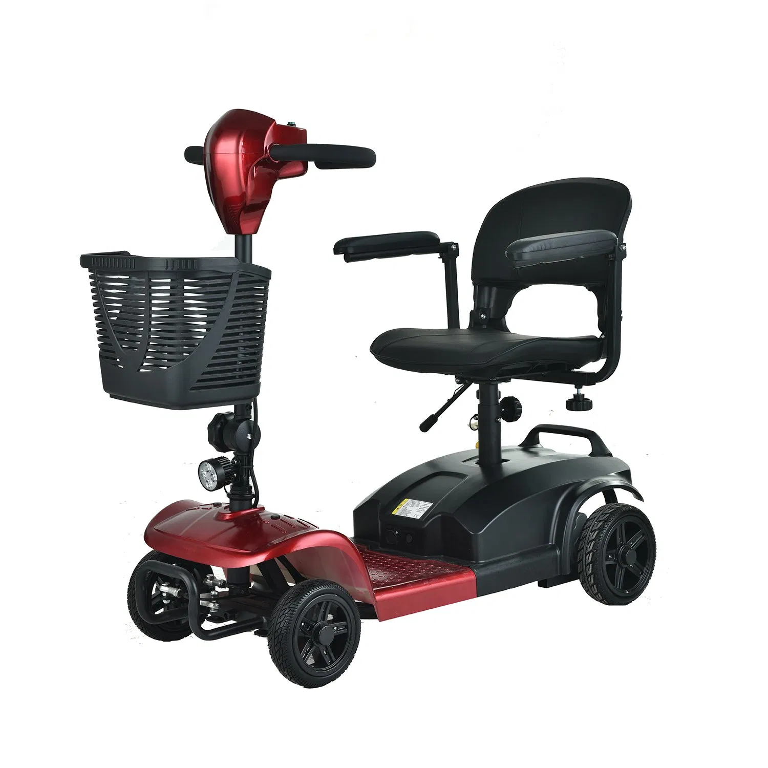 Scooter pieghevole per disabili a 4 ruote con batteria al piombo-acido