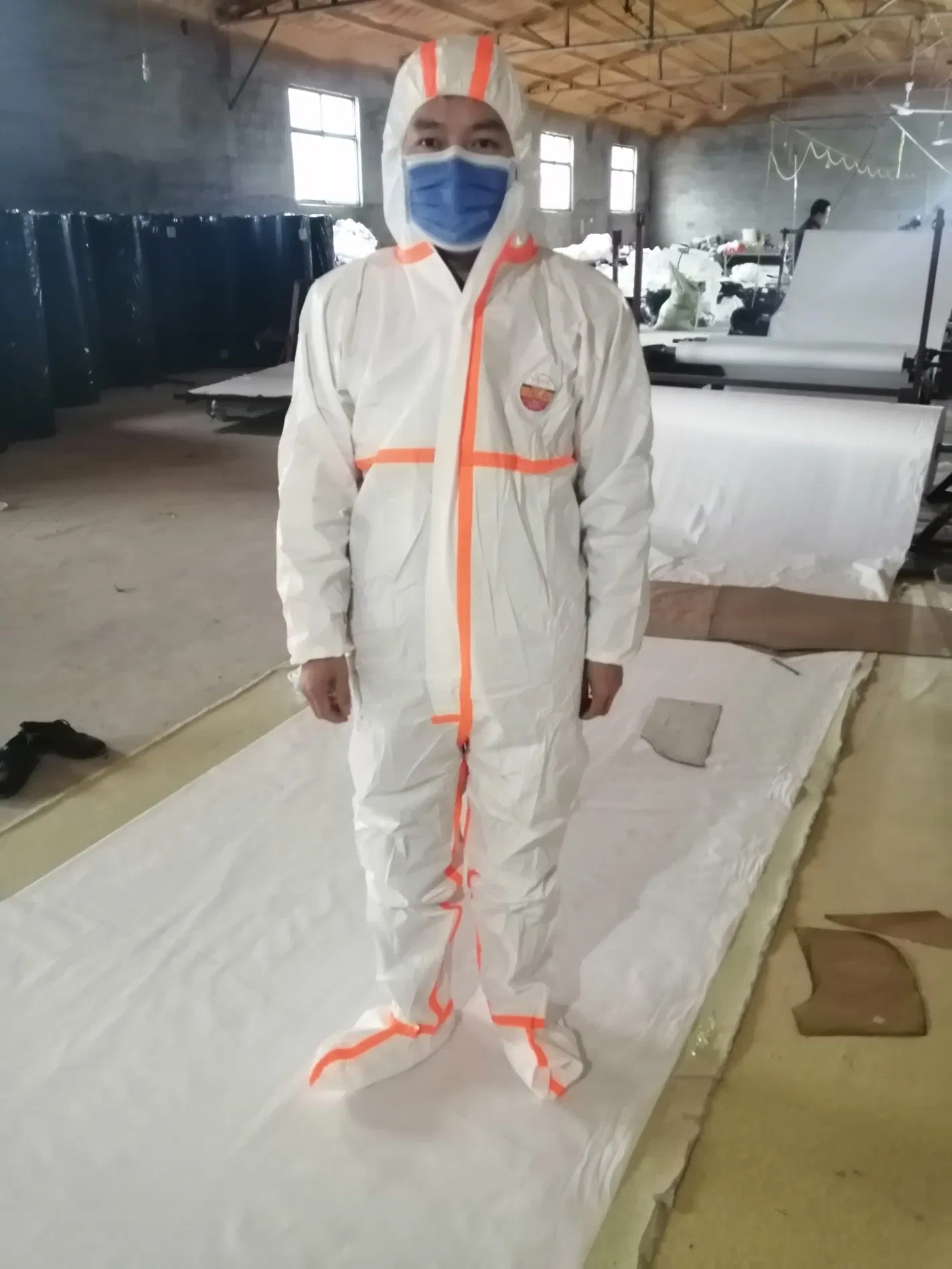 Tuta monouso traspirante per pittore, tuta impermeabile / resistente ai liquidi / idrorepellente